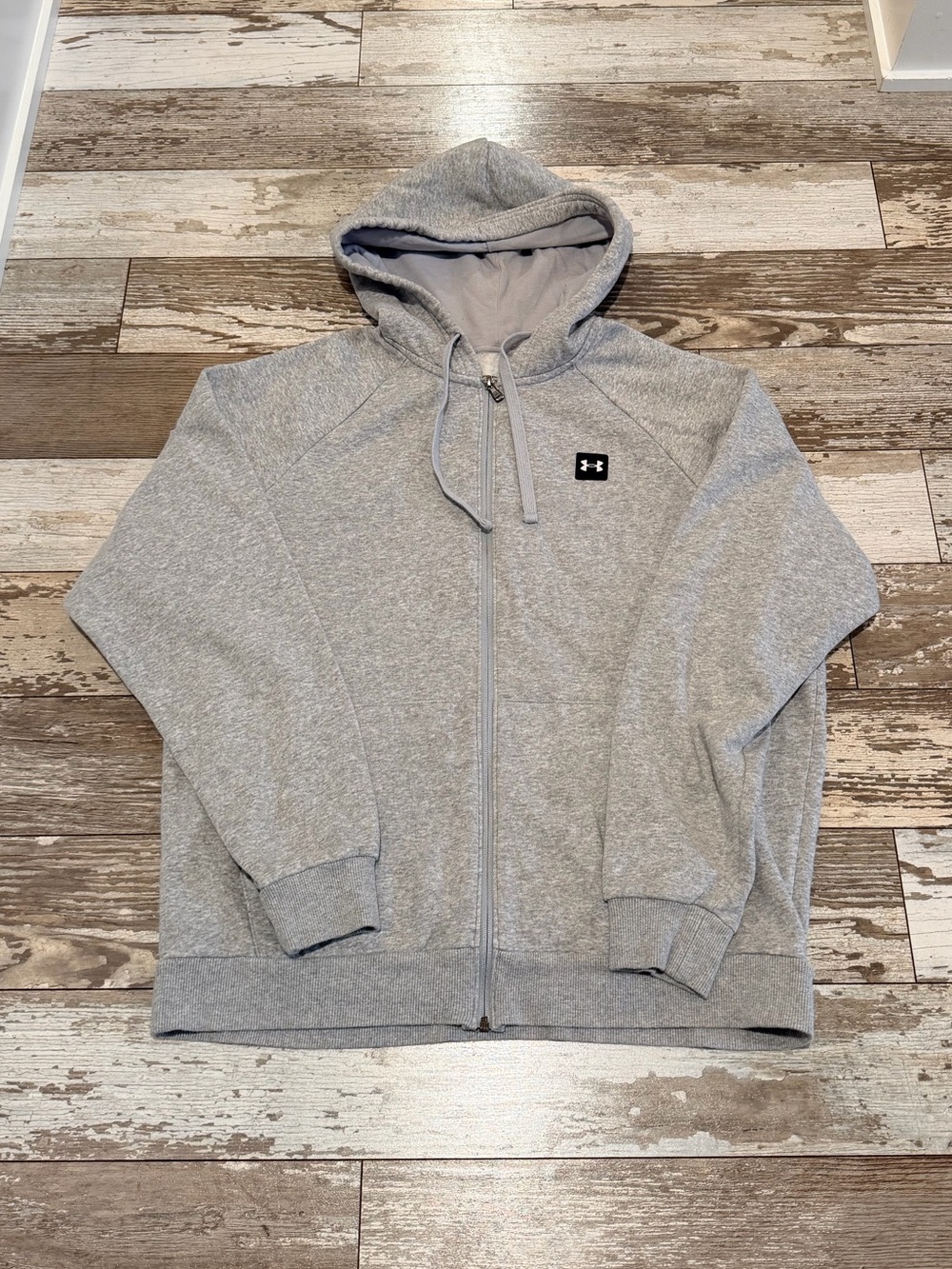 Under Armour Men’s Gray Full zip Hoodie Size Large